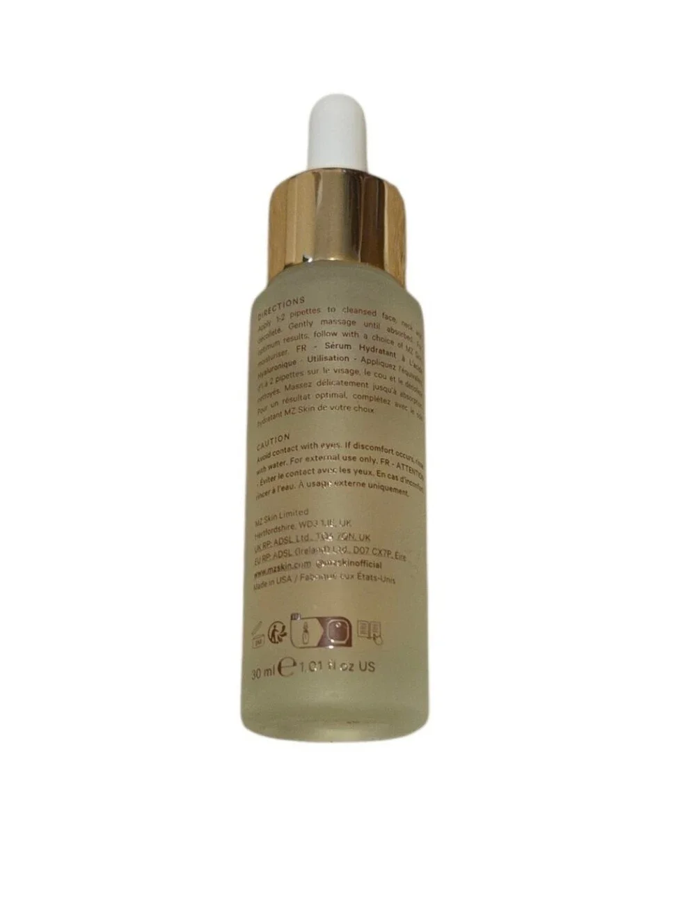 MZ SKIN Hyaluronic Acid Hydrating Serum - Full Size 30ml
